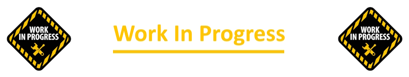 Work In Progress for Projects